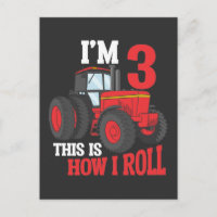 3. Geburtstag Traktor liebend Kind 3 Jahre alter B