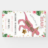 3. Geburtstag von Dinosaurier Banner (Horizontal)