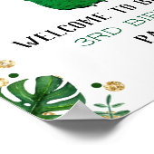 3. Geburtstag von Dinosaurier Poster (Ecke)