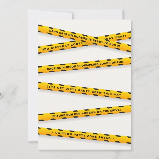 3. Geburtstags-Party Einladung (Rückseite)