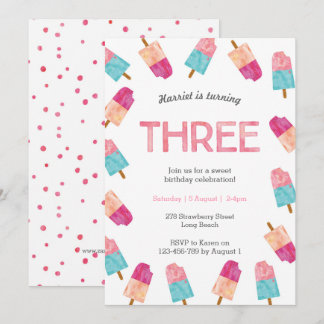 3. Geburtstags-Party | Einladung von Eis
