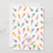 3. Geburtstags-Party | Einladung von Rainbow Ice (Rückseite)