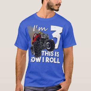3. Geburtstags-T-Shirt Junge Monster Truck 3 Jahre T-Shirt