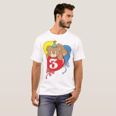 3. Geburtstags-Teddybär (2) T-Shirt (Vorne ganz)