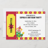 3. Geburtstags-wellenartig bewegende Einladung (Rückseite)