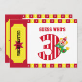 3. Geburtstags-wellenartig bewegende Einladung (Vorne/Hinten)