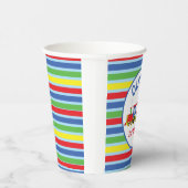 3. Geburtstagsbahn Personalisischer Name Pappbecher (Rechts)