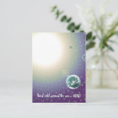 3. Geburtstagsbahn um die Sonne Postkarte (Stehend Vorderseite)