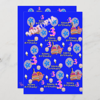 3. Geburtstagseinladung zum Geburtstag #3 Einladung