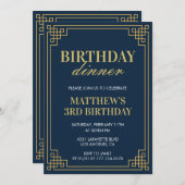 3. Geburtstagseinladungen Geburtstagsnacht Einladung (Vorne/Hinten)