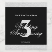 3. Geburtstagsfeier des eigenen Weinetiketts Weinetikett (Einzelnes Label)