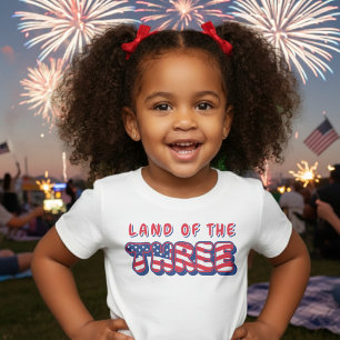 3. Geburtstagsfeier Patriotische USA-Flagge 4. Jul Baby T-shirt