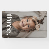 3. Geburtstagsfoto - drei Banner (Horizontal)