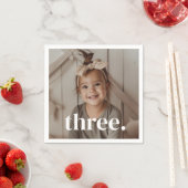 3. Geburtstagsfoto - drei Serviette (Beispiel)