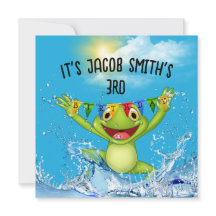 3. Geburtstagsfrog Jumplning im Wasser