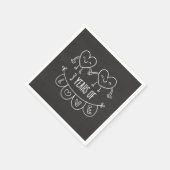 3. Geburtstagsgeschenk Chalk Herz Serviette (Ecke)