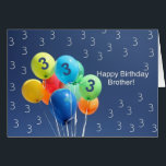 3. Geburtstagskarte farbige Ballons Brother<br><div class="desc">Erstellt aus einem Original Studio Porto Sabbia Foto! Diese farbige Balloons-Geburtstagskarte ist als altersspezifische Karte im Alter von 1 bis 12 Jahren in verschiedenen Sprachen und für verschiedene spezifische (Familien-)Beziehungen erhältlich. Für Geburtstagsfeiern Einladungen im selben Stil,  Karo in der Einladung Bereich des Studio Porto Sabbia</div>