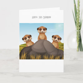 3. Geburtstagskarte Feiertagskarte