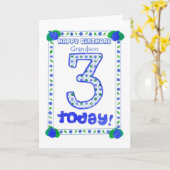 3. Geburtstagskarte für einen Großen Karte (Gelbe Blume)