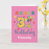 3. Geburtstagskarte Karte (Gelbe Blume)