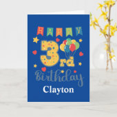 3. Geburtstagskarte Karte (Gelbe Blume)