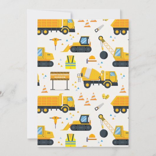 3. Geburtstagskrane Einladung (Rückseite)