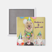 3. Geburtstagsmagnet Magnet (Vorderseite/Rückseite)