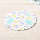 3. Geburtstagspapier Untersetzer mit einem lustige (angewinkelt)