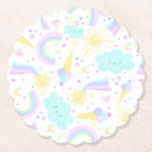 3. Geburtstagspapier Untersetzer mit einem lustige (Vorderseite)