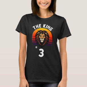 3. Geburtstagstierion Der König ist 3 Jahre alt T-Shirt