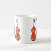 3 Geigen Pop Originale Musikinstrumente Kunst Kaffeetasse (Mittel)