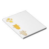 3 Gelbe Blätter Flying Notepad Notizblock (angewinkelt)