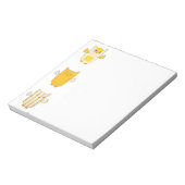 3 Gelbe Blätter Flying Notepad Notizblock (Rotiert)