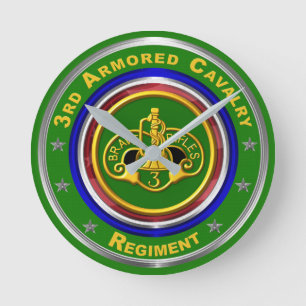 3. Gepanzerte Kavallerie Andenken Runde Wanduhr