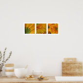 3 Gerberas Poster (Küche)