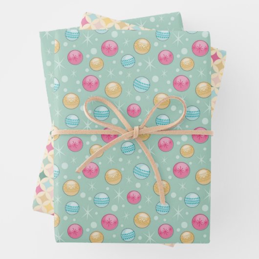 3 Geschenkgutscheine Set - Merry Kitchsmas Geschenkpapier Set (Beispiel)