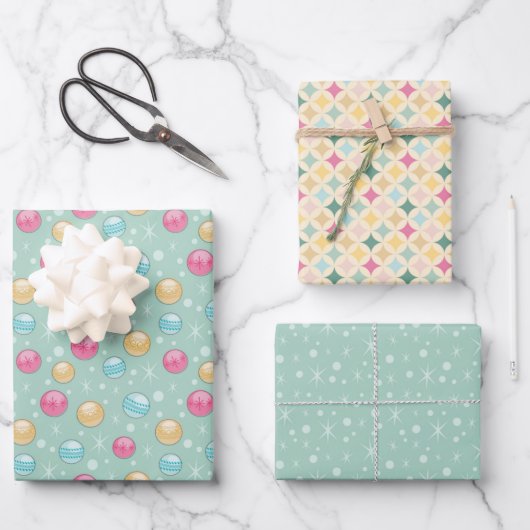 3 Geschenkgutscheine Set - Merry Kitchsmas Geschenkpapier Set (Vorderseite)