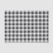 3 Gewebeblätter, Schwarz-weißes Buffalo-Karo-Muste Seidenpapier (Vorderseite)