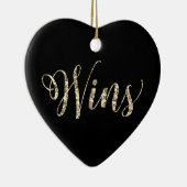 *~* 3 gewinnt Scotty Gold Glitzer Heart Liebe Orna Keramik Ornament (Rechts)