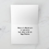 3 Ghost Halloween-Karte mit Vers Karte (Innenseite)