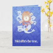 3 Ghosts (Halloween poem) card Karte (Gelbe Blume)