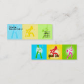 3 Gitarristen - dünn Mini Visitenkarte (Vorne/Hinten)