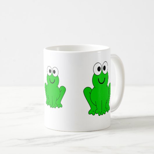 3 glückliche Frösche Kaffeetasse (VorderseiteRechts)