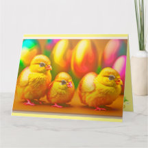 3 Goldene kleine Osterküken Sammlung