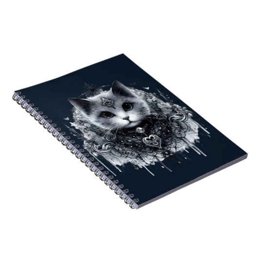 #3 Gotische Katze Notizblock (Rechte Seite)