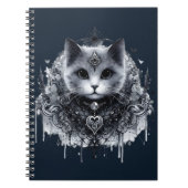 #3 Gotische Katze Notizblock (Vorderseite)