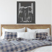 3 Graces Print Roman Art Print Stretched Leinwand (Insitu (Schlafzimmer))