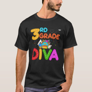 3. Grad Diva Erster Schultag T-Shirt