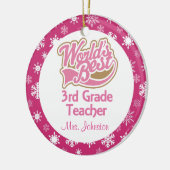 3. Grad-Lehrer-personalisierte Verzierung Keramikornament (Links)