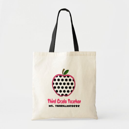 3. Grad-Lehrer-Tasche - Tupfen Apple Tragetasche (Vorne)